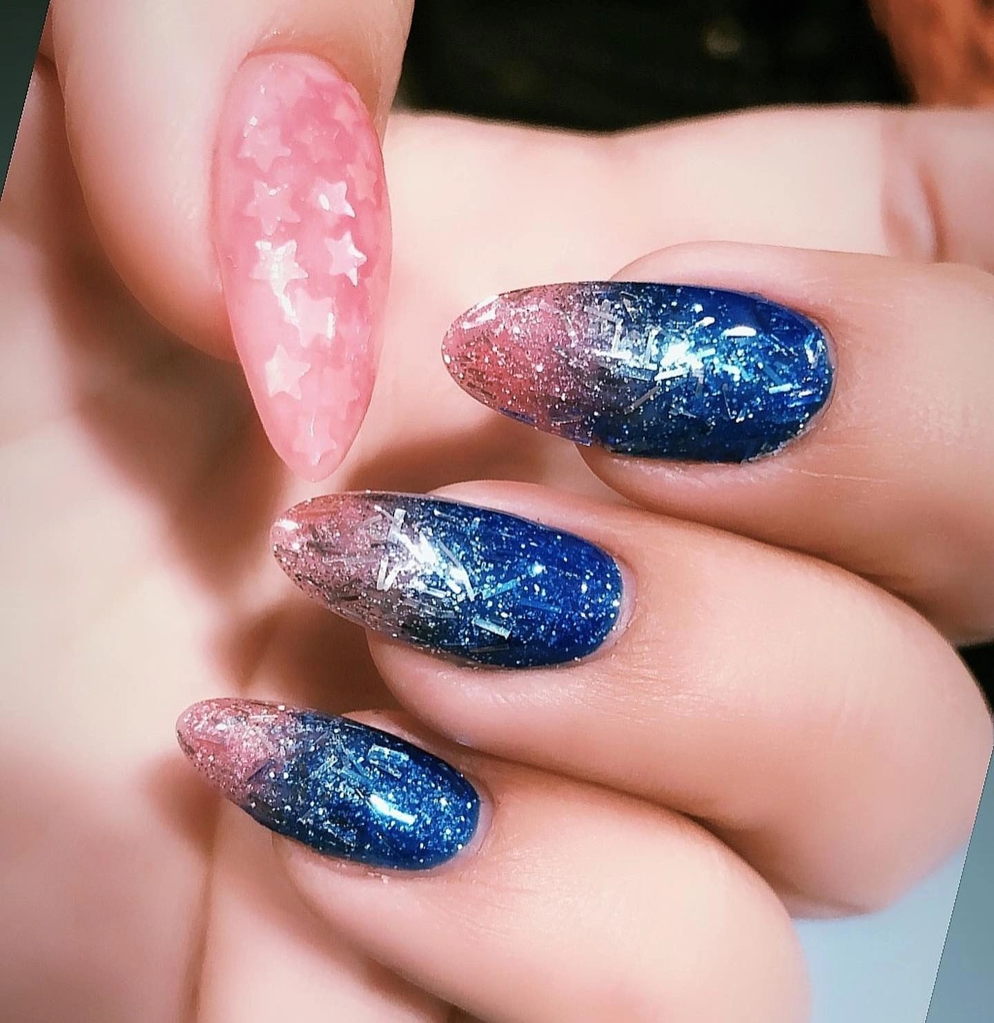 Sorry not sorry rhinestone nails